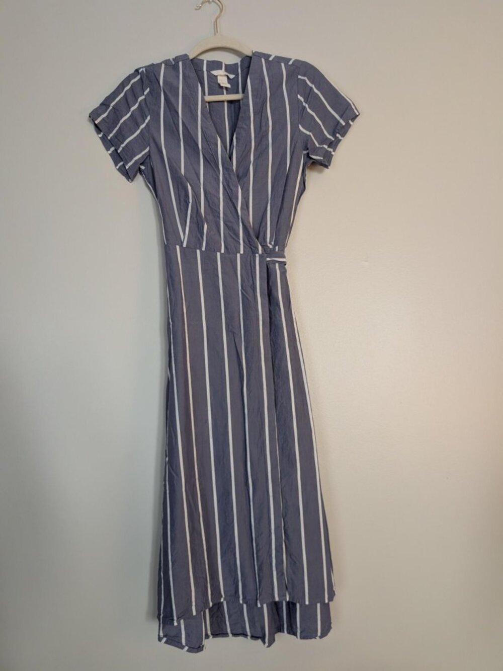 Grey-blue H&M Midi Wrap Dress
